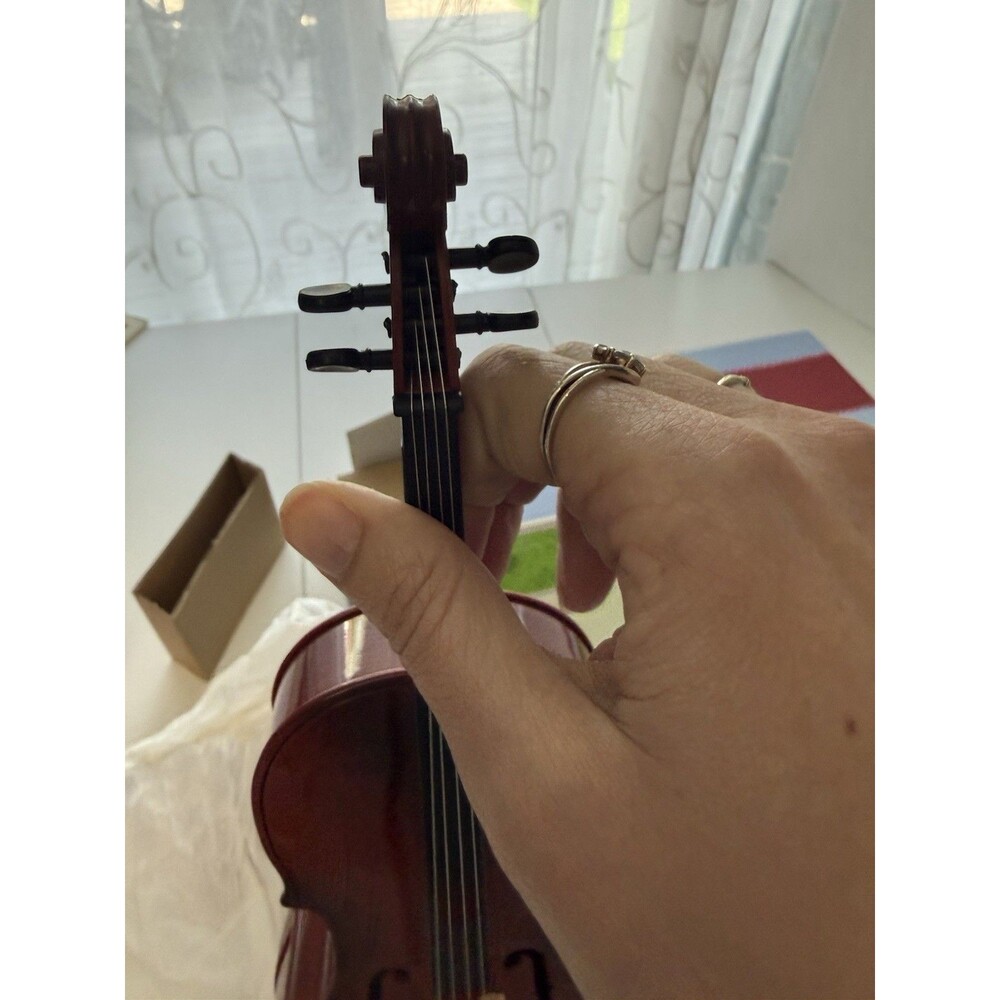 American Girl Doll Cello With Rosin Bow Book Case Instrument Box - Picture 12 of 14